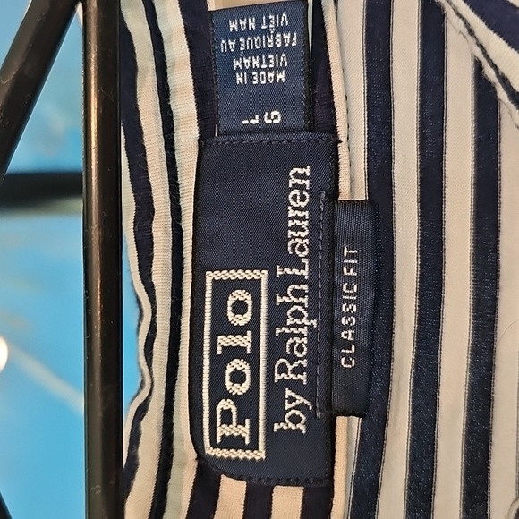 Polo by Ralph Lauren Striped Crest Logo Polo Shirt Classic Fit - Picture 2 of 3